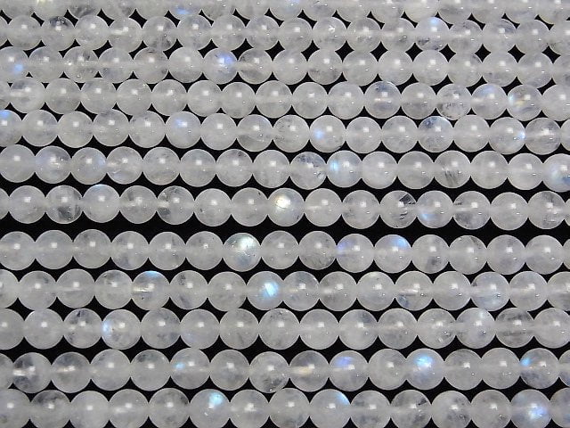 [Video]Rainbow Moonstone AA+ Round 6mm half or 1strand beads (aprx.15inch/37cm)