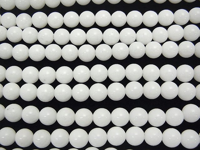 1strand $5.79! White Jade Round 7mm 1strand beads (aprx.15inch / 37cm)