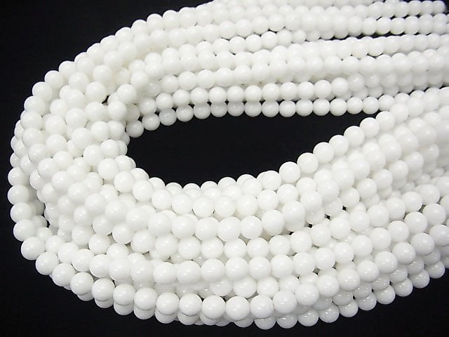 1strand $5.79! White Jade Round 7mm 1strand beads (aprx.15inch / 37cm)