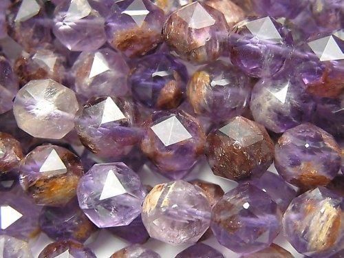 [Video] High Quality! Garden Amethyst AAA- Star Faceted Round 10mm half or 1-strand beads (approx. 15inch/36cm)