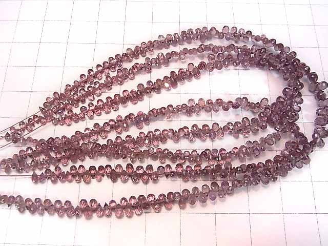 [Video]High Quality Color Change Garnet AAA Drop Faceted Briolette half or 1strand beads (aprx.7inch/18cm)