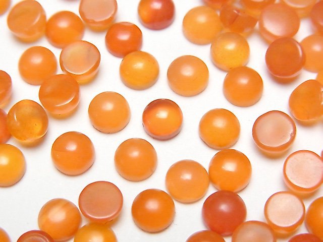 Cabochon, Carnelian Gemstone Beads