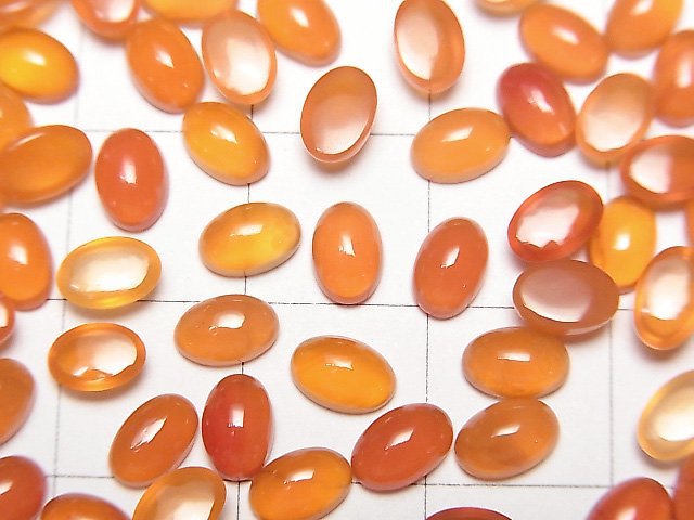 Carnelian AAA Oval  Cabochon 6x4x2.5mm 5pcs $2.79!