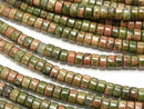 Roundel, Unakite Gemstone Beads