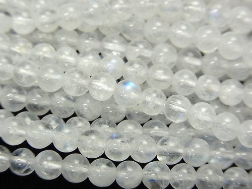 Rainbow Moonstone, Round Gemstone Beads