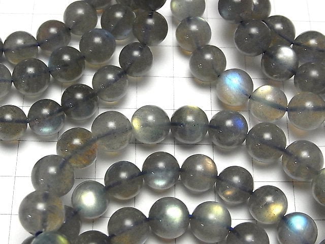 [Video]Labradorite AA++ Round 10mm Bracelet