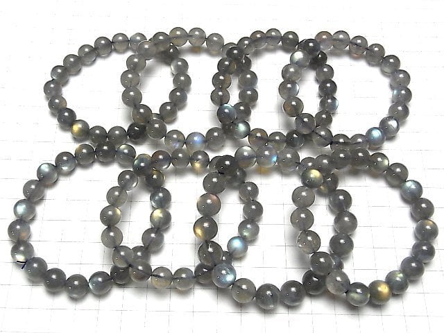 [Video]Labradorite AA++ Round 10mm Bracelet