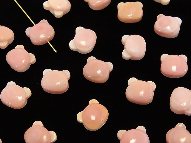 Queen Conch Shell AAA Bear Motif 10x9mm [Drilled Hole] 1pc $2.79!