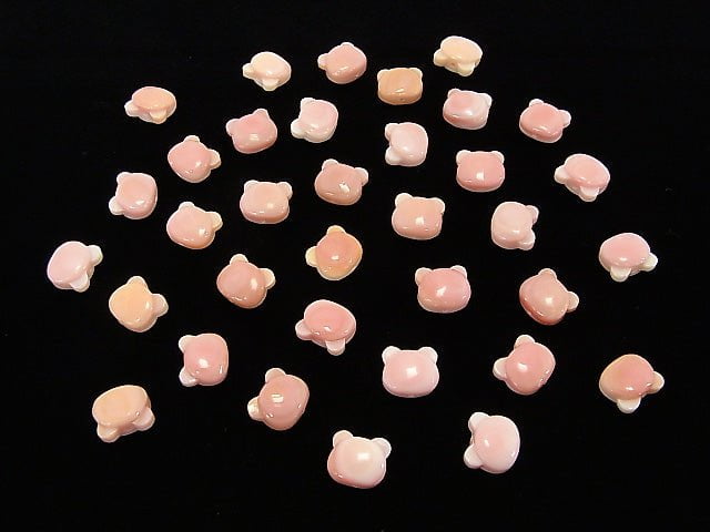 Queen Conch Shell AAA Bear Motif 10x9mm [Drilled Hole] 1pc $2.79!