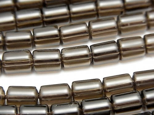 Smoky Quartz, Tube Gemstone Beads