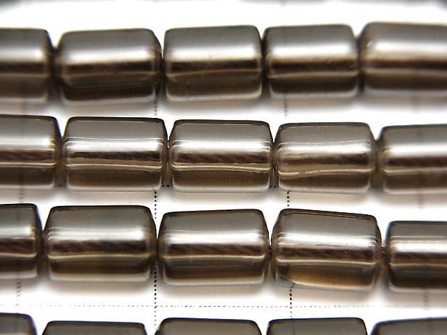 Smoky Quartz AAA Tube 7x5x5mm half or 1strand beads (aprx.15inch/38cm)