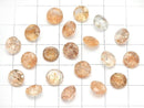 [Video] High Quality Sunstone AAA Round Faceted 7x7x4mm half or 1strand (38pcs )