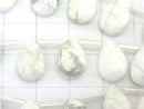 1strand $7.79! Howlite Magnesite  Pear shape (Smooth) 12x8mm 1strand beads (aprx.14inch/34cm)