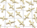 Metal Parts 11x6mm Cross Gold color 2pcs $1.79!