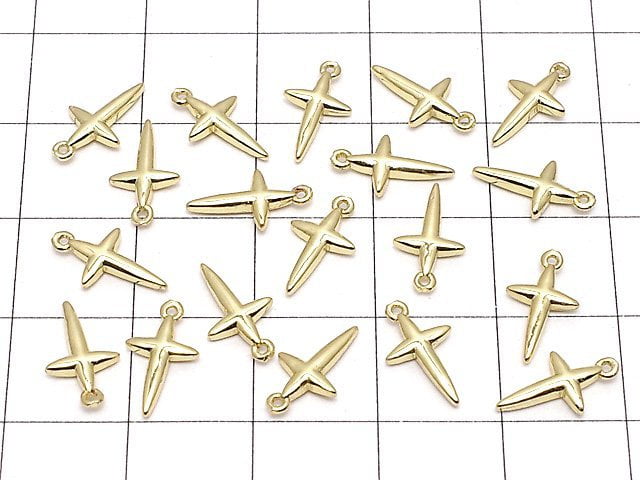 Metal Parts 11x6mm Cross Gold color 2pcs $1.79!