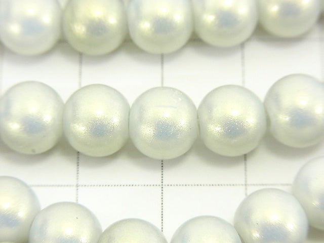 1strand $2.79! Glass Beads Round 8mm [Silver] 1strand beads (aprx.14inch / 34cm)
