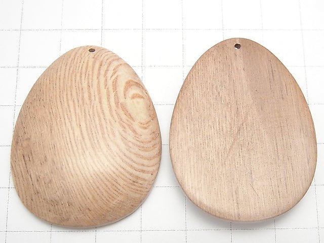 Rosewood Pear shape 40x33x7mm 2pcs $3.79!