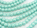 1strand $2.79! Glass Beads Round 8mm [Blue] 1strand beads (aprx.14inch / 34cm)