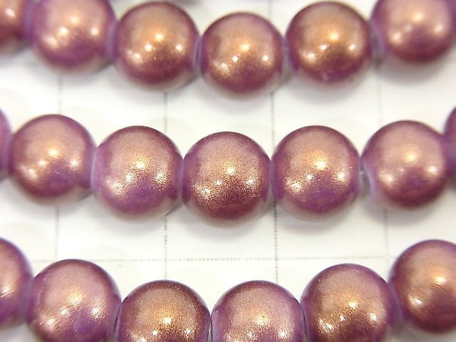 1strand $2.79! Glass Beads Round 8mm [Purple] 1strand beads (aprx.14inch / 34cm)