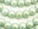 1strand $2.79! Glass Beads Round 8mm [Light Green] 1strand beads (aprx.14inch / 34cm)