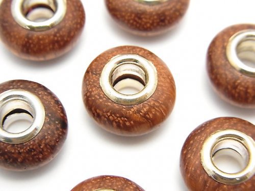 Bayon Wood Beads Roundel 14mm [5mm hole] 5pcs $3.19!