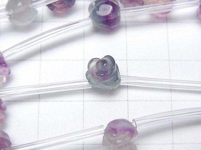 [Video] Multicolor Fluorite AAA Rose 8mm half or 1strand beads (aprx.12inch/30cm)