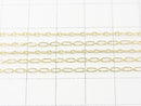 14KGF Long and Short Chain (Oval) 1.5mm width 10cm
