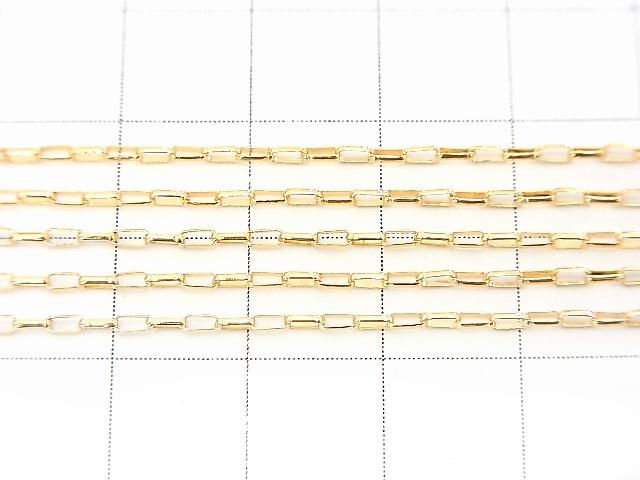 Chaîne rolo ovale 14KGF 3,0x1,4mm 10cm