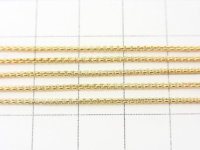 14KGF Venetian box chain (Round type) 1.2mm 10cm