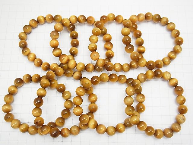 Golden Tiger's Eye AAA Round 10mm Bracelet