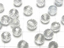 [Video] High Quality White Topaz AAA- Half Drilled Hole Faceted Round 6mm 2pcs $6.79!