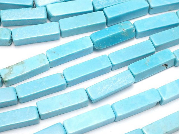 Magnesite Turquoise, Tube Gemstone Beads