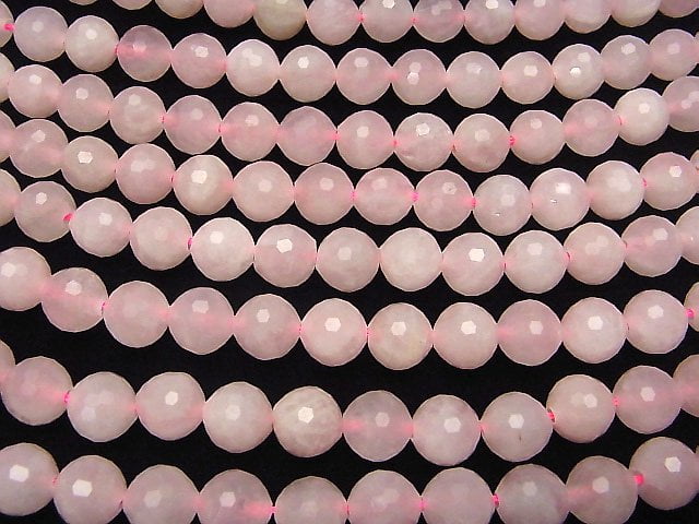 Rose Quartz 128 Faceted Round 12mm [2mm hole] half or 1strand beads (aprx.15inch / 36cm)