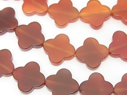 Carnelian, Flower Gemstone Beads