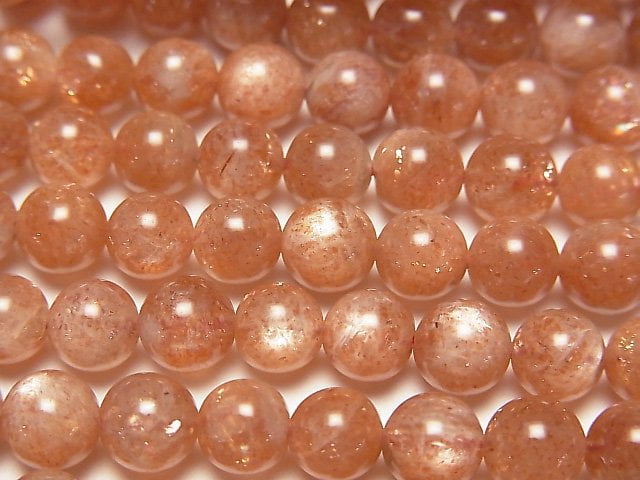 [Video] Sunstone AA+ Round 6mm half or 1strand beads (aprx.15inch/38cm)