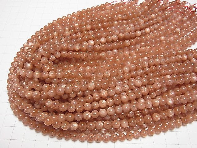 [Video] Sunstone AA+ Round 6mm half or 1strand beads (aprx.15inch/38cm)