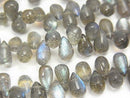 [Video]High Quality Labradorite AAA Drop (Smooth) half or 1strand beads (aprx.9inch/23cm)