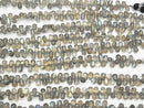 [Video]High Quality Labradorite AAA Drop (Smooth) half or 1strand beads (aprx.9inch/23cm)