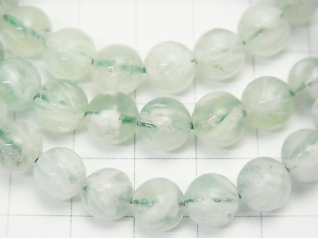 [Video] Green Angel Feather Fluorite Round 8mm Bracelet