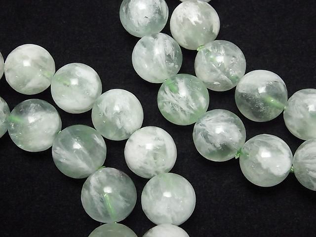 [Video] Angel Feather Fluorite Round 12mm Bracelet