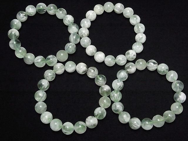 [Video] Angel Feather Fluorite Round 12mm Bracelet