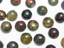 [Video]High Quality Black Opal AAA Round Cabochon 7x7mm 2pcs $16.99!
