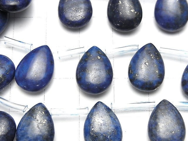 [Video] Lapislazuli AA Pear shape (Smooth) 14x10mm 1strand beads (aprx.14inch/34cm)