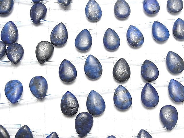 [Video] Lapislazuli AA Pear shape (Smooth) 14x10mm 1strand beads (aprx.14inch/34cm)