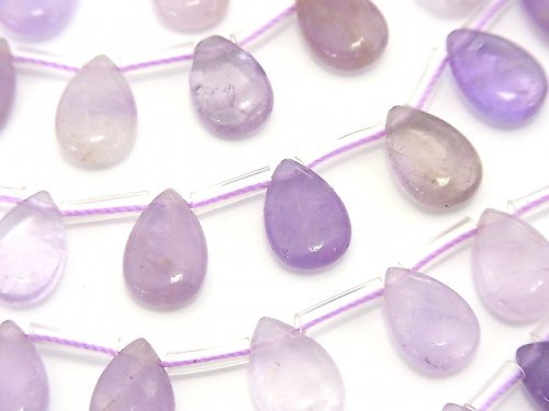 Lavender Amethyst, Pear Shape Gemstone Beads