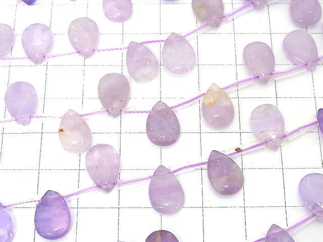 1strand $13.99! Lavender Amethyst AA ++ Pear shape (Smooth) 12x8x4mm 1strand beads (aprx.13inch / 33cm)