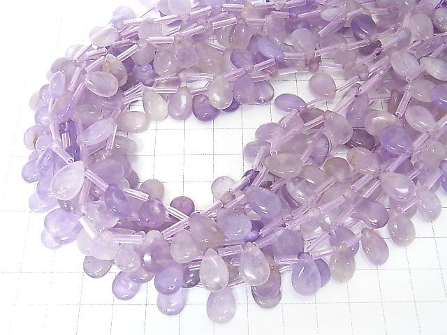 1strand $13.99! Lavender Amethyst AA ++ Pear shape (Smooth) 12x8x4mm 1strand beads (aprx.13inch / 33cm)