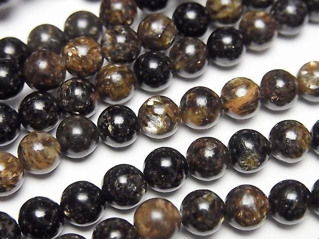 [Video] Biotite Round 6mm 1-strand beads (approx. 15 inches/38 cm)