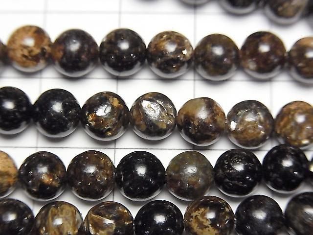 [Video] Biotite Round 6mm 1-strand beads (approx. 15 inches/38 cm)