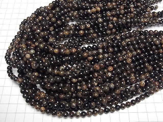 [Video] Biotite Round 6mm 1-strand beads (approx. 15 inches/38 cm)